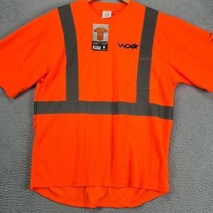 Forester Hi-Visibility Shirt Mens Large‎ Orange Class 2 Reflective Workwear NEW